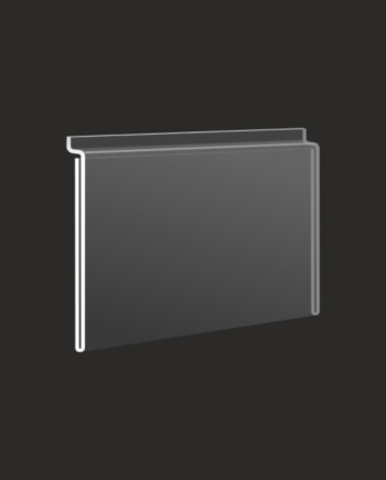 Slatwall acrylic A4 sign display, Landscape