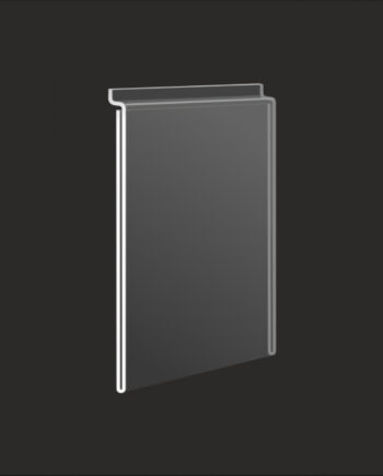 Slatwall acrylic A4 sign display, Portrait