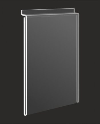 Slatwall acrylic A3 sign display, Portrait